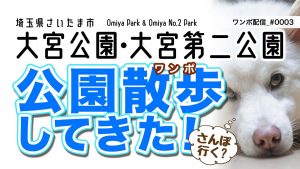 大宮公園・大宮第二公園ワンポ(散歩)しました。